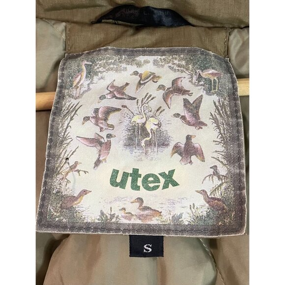 Vintage Utex Small Green Hooded Parka Coat With Wooden Toggles & Front Pockets - Picture 8 of 16